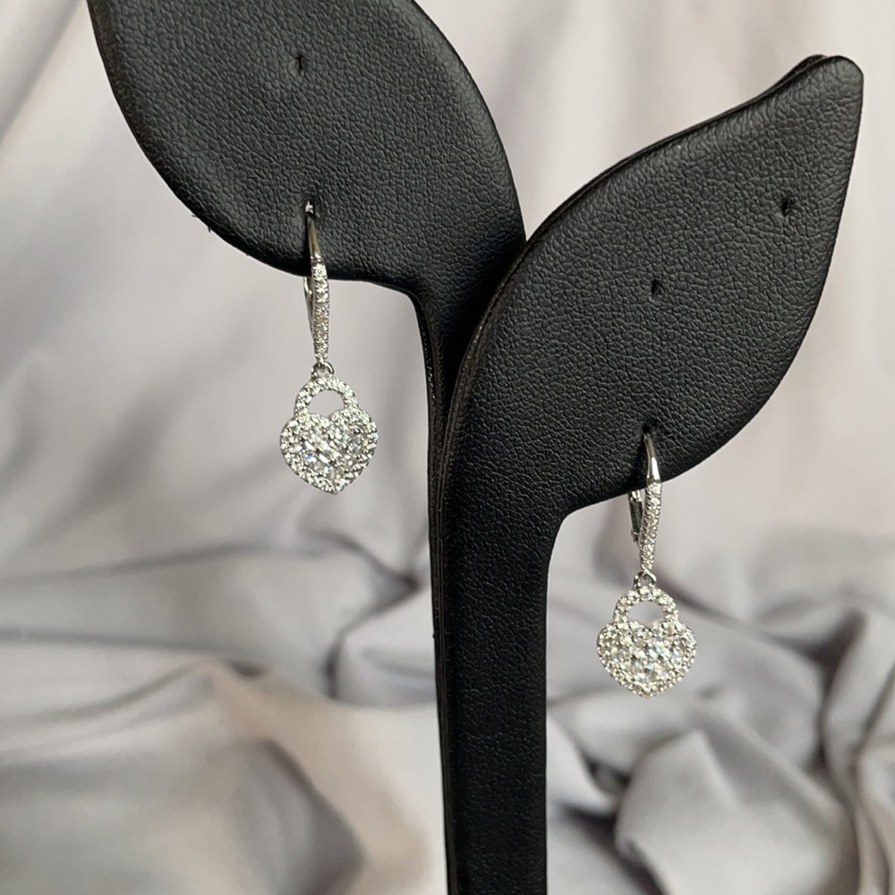 JTV Heart Dangle Earrings